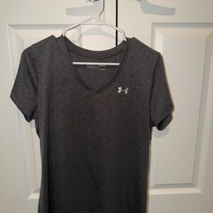 Under Armour Women's Charcoal V-Neck Tee
